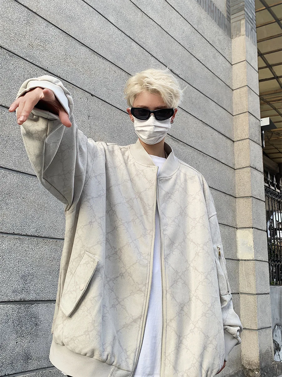 American Sle Suede Jaet Men's Spring Autumn Faion Brand Haome High Street Vibe Stand Collar Baseball orm Jaet ...
American Sle Suede Jaet Men's Spring Autumn Faion Brand Haome High Street Vibe Stand Collar Baseball orm Jaet ...