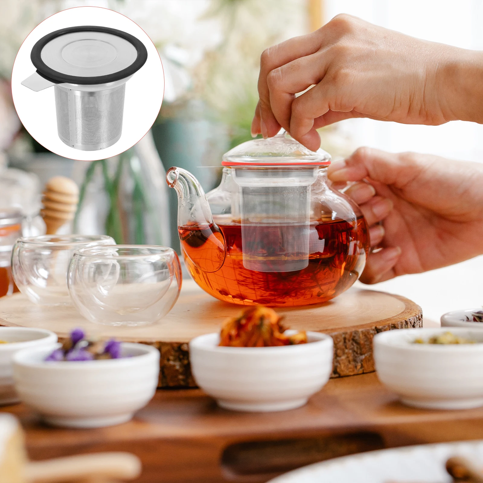 1 set Stainless Steel Tea Strainer Insert Mesh Filter For Teapot Home Tea Infuser Replacement Accessories Kitchen Bar
1 set Stainless Steel Tea Strainer Insert Mesh Filter For Teapot Home Tea Infuser Replacement Accessories Kitchen Bar