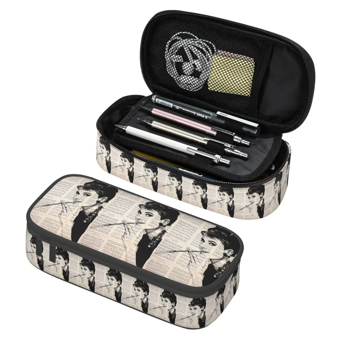 Audrey Hepburn Pencil Case Pencil Pouch Storage Stationery Supplies Large Capacity Pen Box Pencil Bag for Students
Audrey Hepburn Pencil Case Pencil Pouch Storage Stationery Supplies Large Capacity Pen Box Pencil Bag for Students