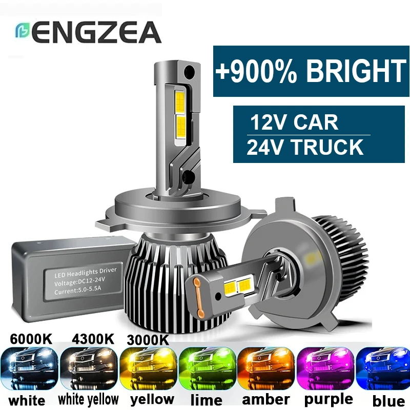 ENGZEA 9004 H13 LED Headlight Bulb Car Fog Light 5202 9005 HB3 9006 HB4 3000K 4300K 6000K H1 H7 H11 H8 H9 12V 24V 140W Auto Lamp
ENGZEA 9004 H13 LED Headlight Bulb Car Fog Light 5202 9005 HB3 9006 HB4 3000K 4300K 6000K H1 H7 H11 H8 H9 12V 24V 140W Auto Lamp