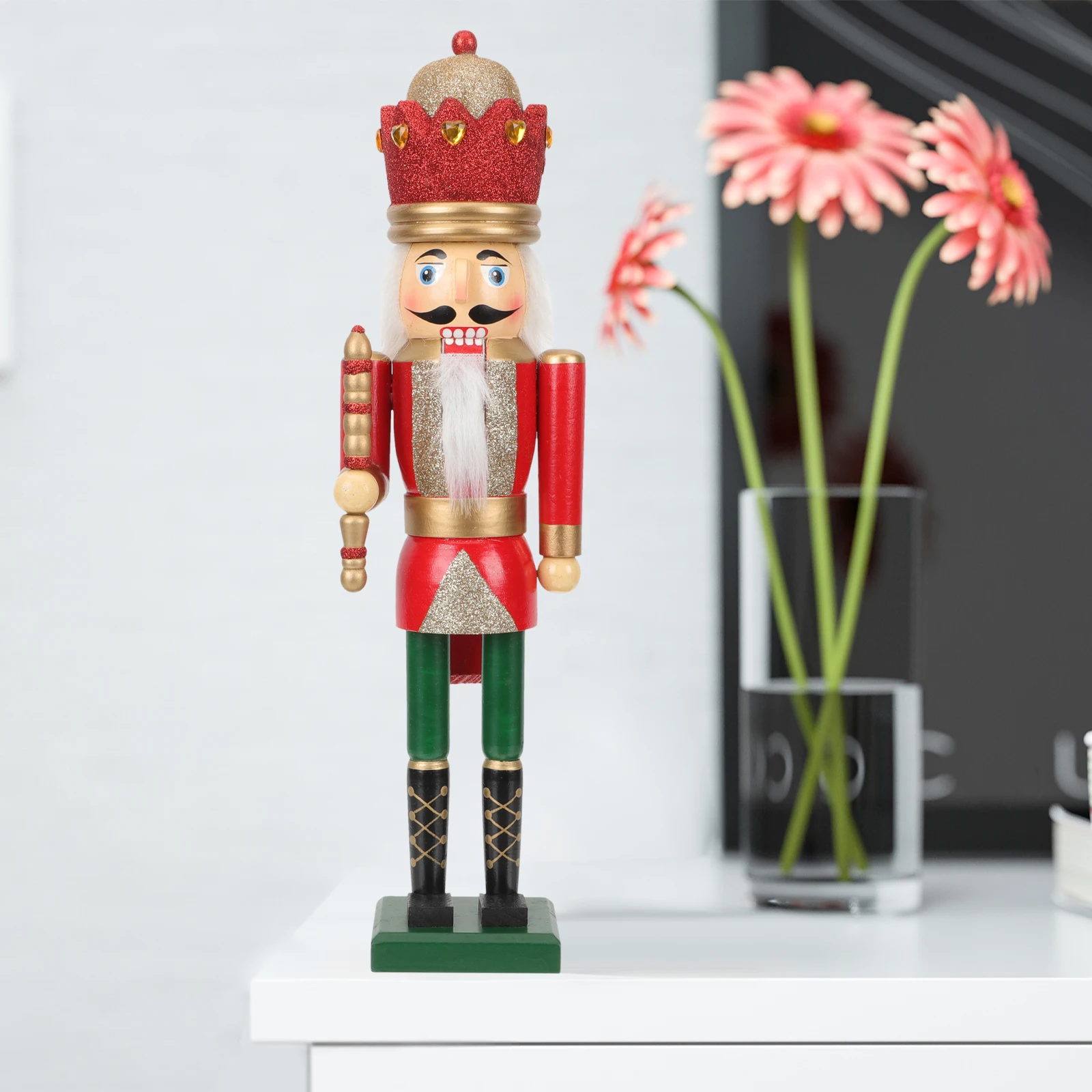 Sturdy Wooden Nutcracker Ornament Home Living Room Decoration Good Grade Material Workmanship Long Lasting House Table Ornament
Sturdy Wooden Nutcracker Ornament Home Living Room Decoration Good Grade Material Workmanship Long Lasting House Table Ornament