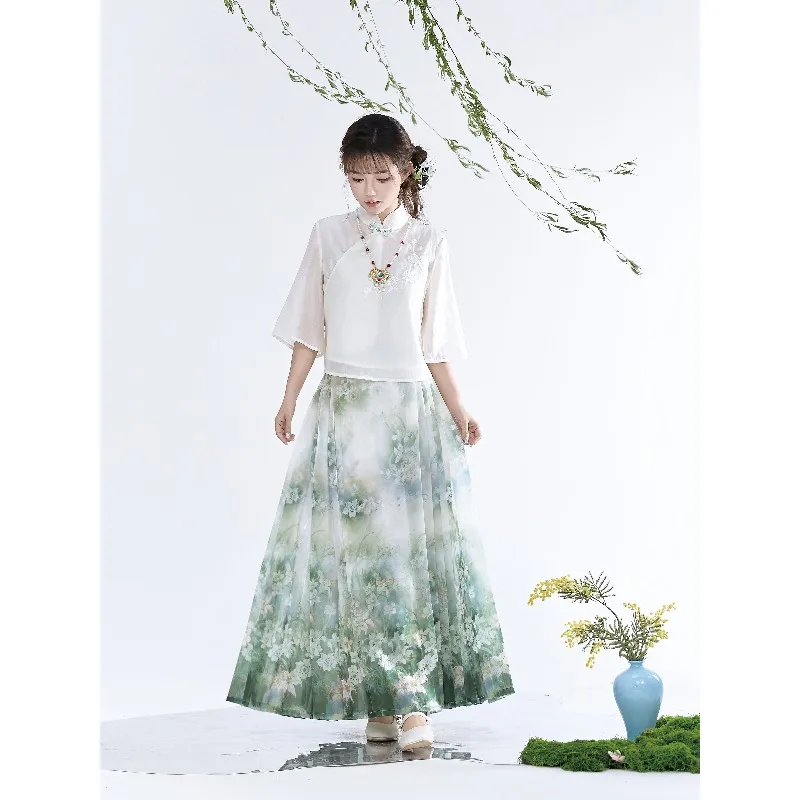 2026 summer new Hanfu suit, top versatile national style horse dress women's daily ancient style
2026 summer new Hanfu suit, top versatile national style horse dress women's daily ancient style