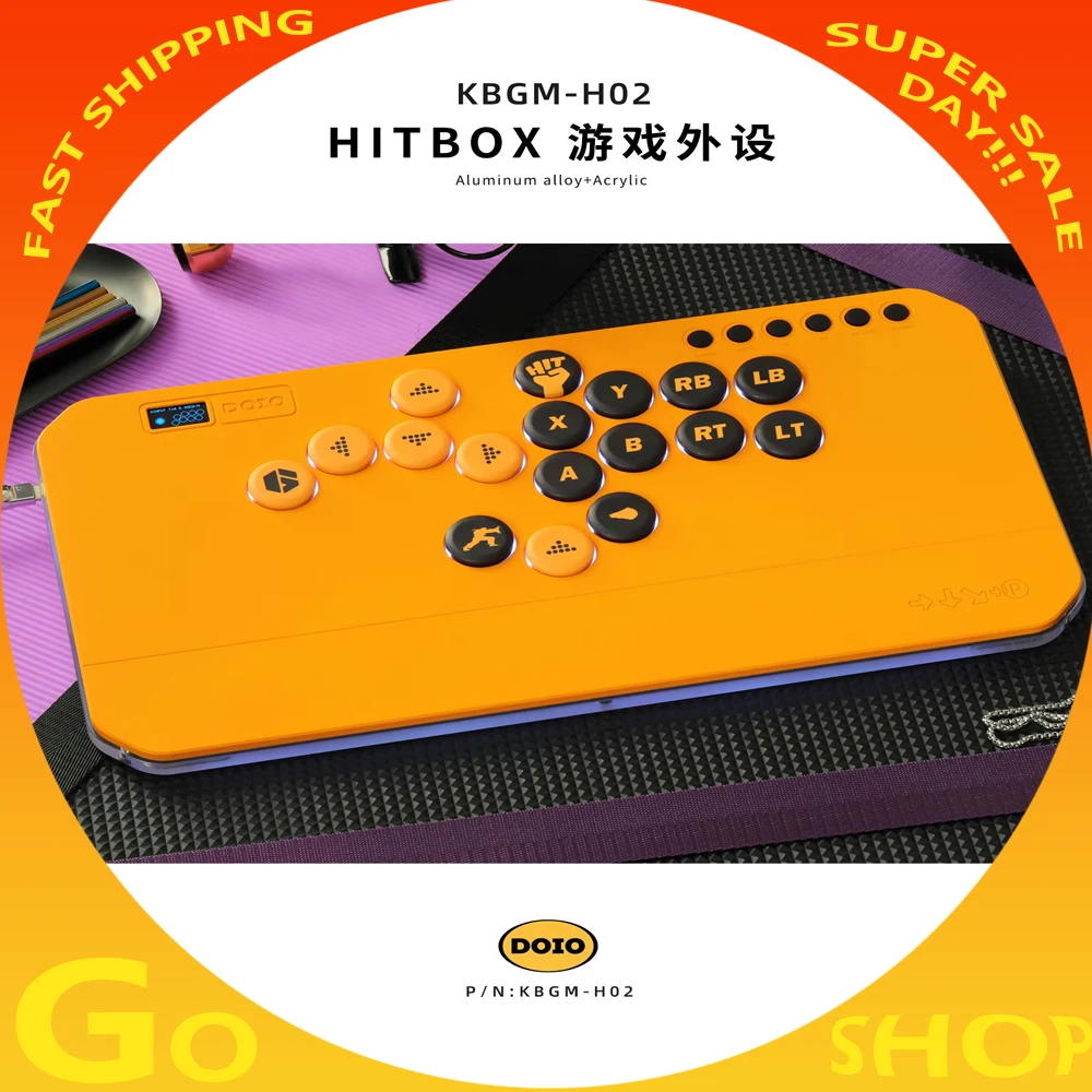 Doio Hitbox Kbgm-H02 / HE Game Keyboard Wired Aluminium Alloy Mini 26keys Gaming Keyboard Hot Swap Custom Support Ps4 Ps5 Switch
Doio Hitbox Kbgm-H02 / HE Game Keyboard Wired Aluminium Alloy Mini 26keys Gaming Keyboard Hot Swap Custom Support Ps4 Ps5 Switch