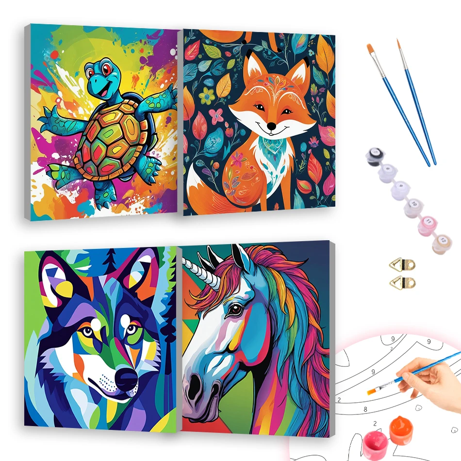 RUOPOTY Painting Paints By Numbers Animal Abstract Oil Paint 20X20cm ready Frame Diy Set Color Markers Framed Painting For Wall
RUOPOTY Painting Paints By Numbers Animal Abstract Oil Paint 20X20cm ready Frame Diy Set Color Markers Framed Painting For Wall