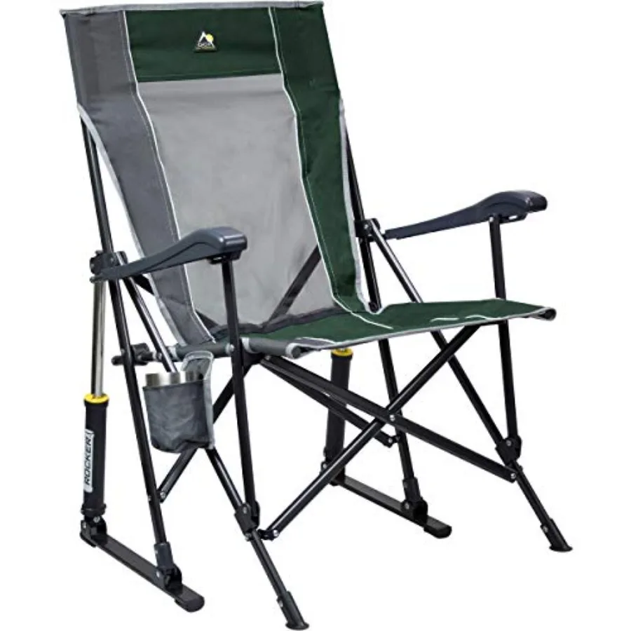 Roadtrip Rocker Camping Chair Portable Folding Rocking Chair with Solid Durable Armrests Drink Holder Comfortable Extended Back
Roadtrip Rocker Camping Chair Portable Folding Rocking Chair with Solid Durable Armrests Drink Holder Comfortable Extended Back