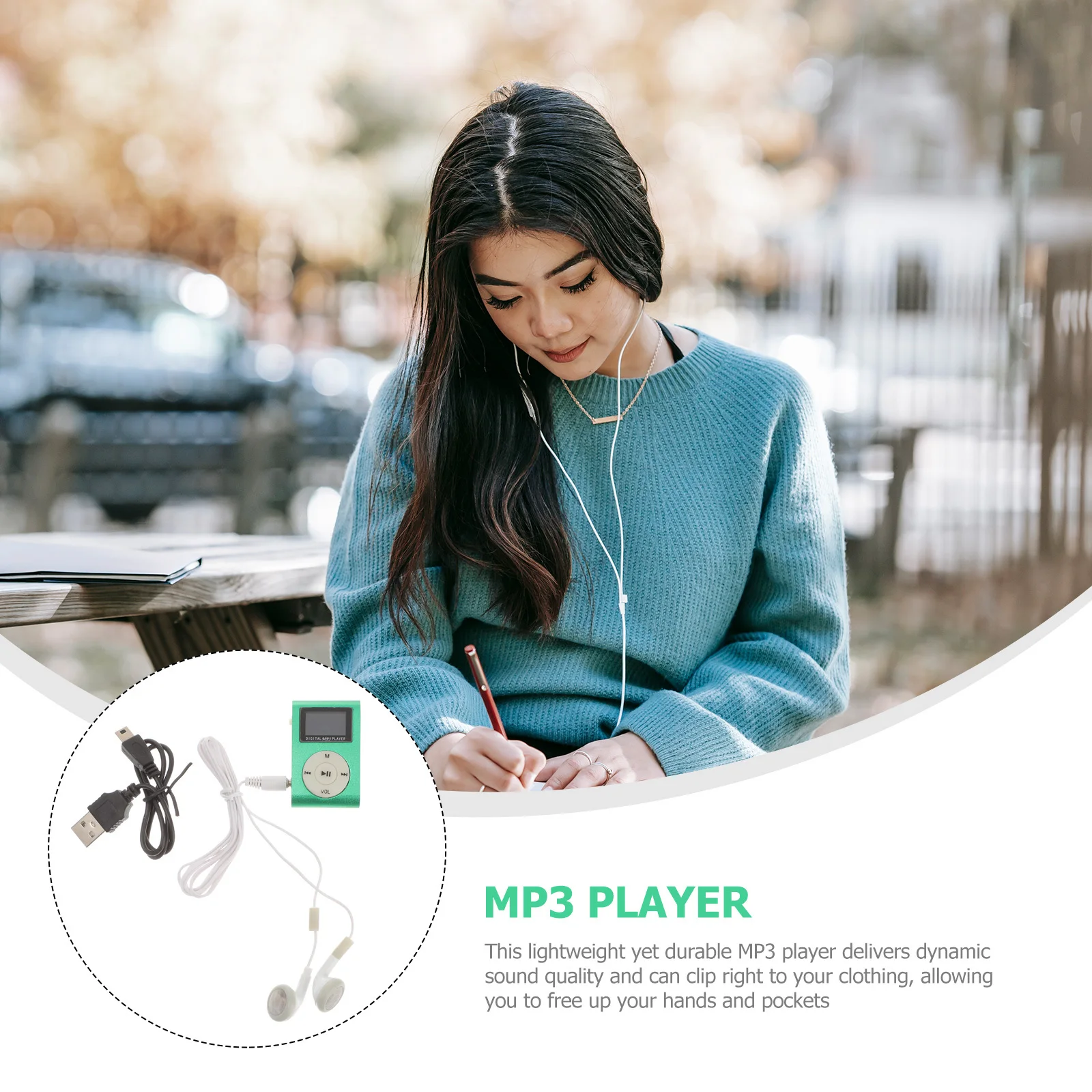 Clip Sports Mp3 Player Green Portable Compact Lightweight Player USB Port Micro Slot Outdoor Use
Clip Sports Mp3 Player Green Portable Compact Lightweight Player USB Port Micro Slot Outdoor Use