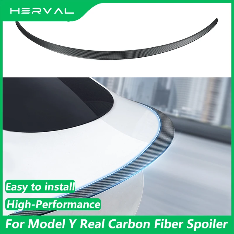 Herval For Tesla Model 3 Y 2021-2024 Spoiler Trunk Rear Wings Real Carbon Fiber Trunk Rear Wing Original Car Spoiler Accessories
Herval For Tesla Model 3 Y 2021-2024 Spoiler Trunk Rear Wings Real Carbon Fiber Trunk Rear Wing Original Car Spoiler Accessories