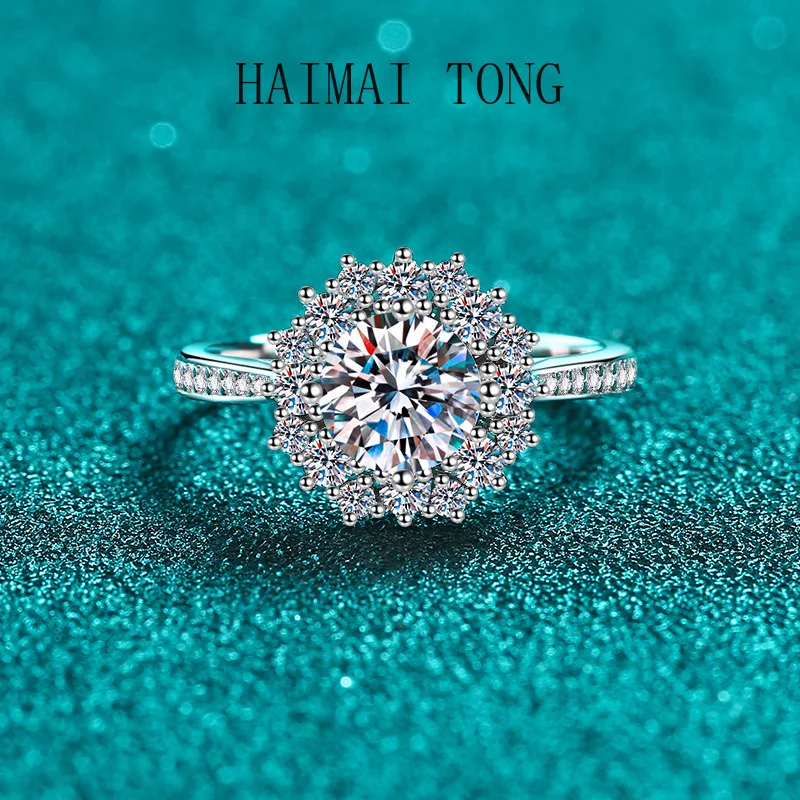 HAIMATONGPT950 Platinum moissanite ring for women, niche, high-end, light luxury, sunflower ring holder, holiday gift
HAIMATONGPT950 Platinum moissanite ring for women, niche, high-end, light luxury, sunflower ring holder, holiday gift
