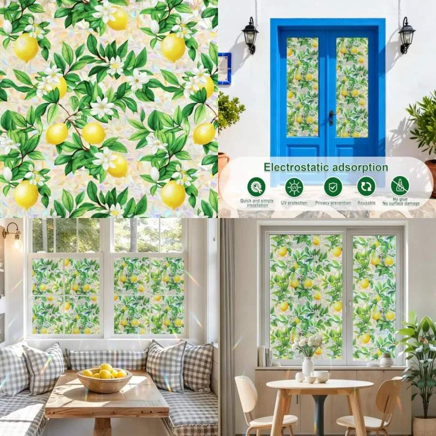 Rainbow Window Privacy Film, Heat Control, UV Blocking, Anti-Glare, Day Night Privacy Protection Decoration for Home, Bathroom,
Rainbow Window Privacy Film, Heat Control, UV Blocking, Anti-Glare, Day Night Privacy Protection Decoration for Home, Bathroom,