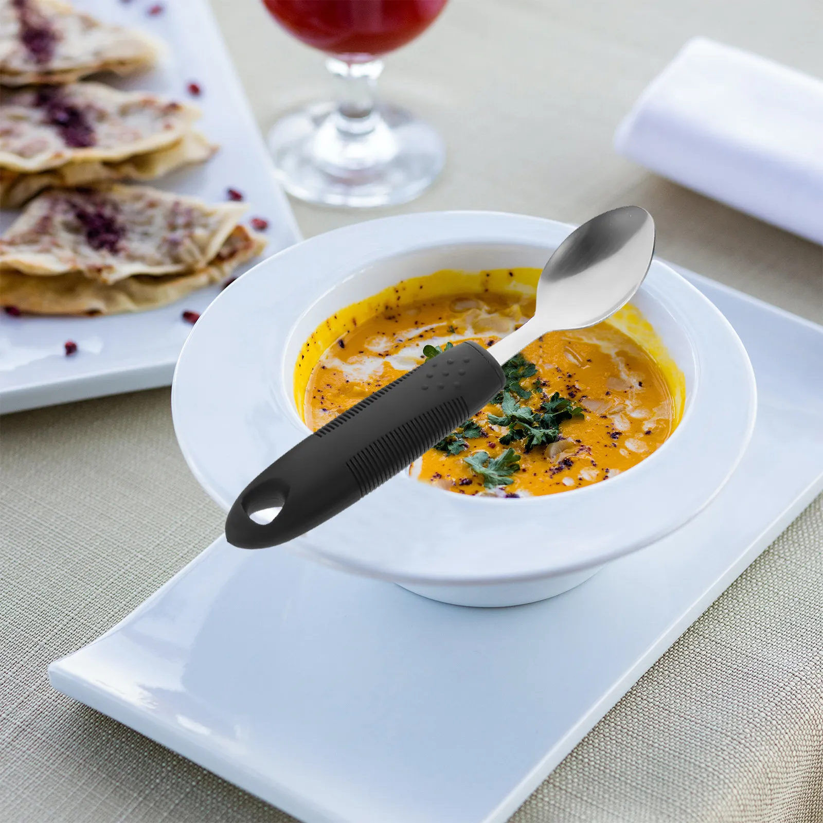 1Set Elderly Adaptive Utensils High-Durability Tremble Proof Tableware Non-Slip Handle Silverware for Senior Independent Living
1Set Elderly Adaptive Utensils High-Durability Tremble Proof Tableware Non-Slip Handle Silverware for Senior Independent Living