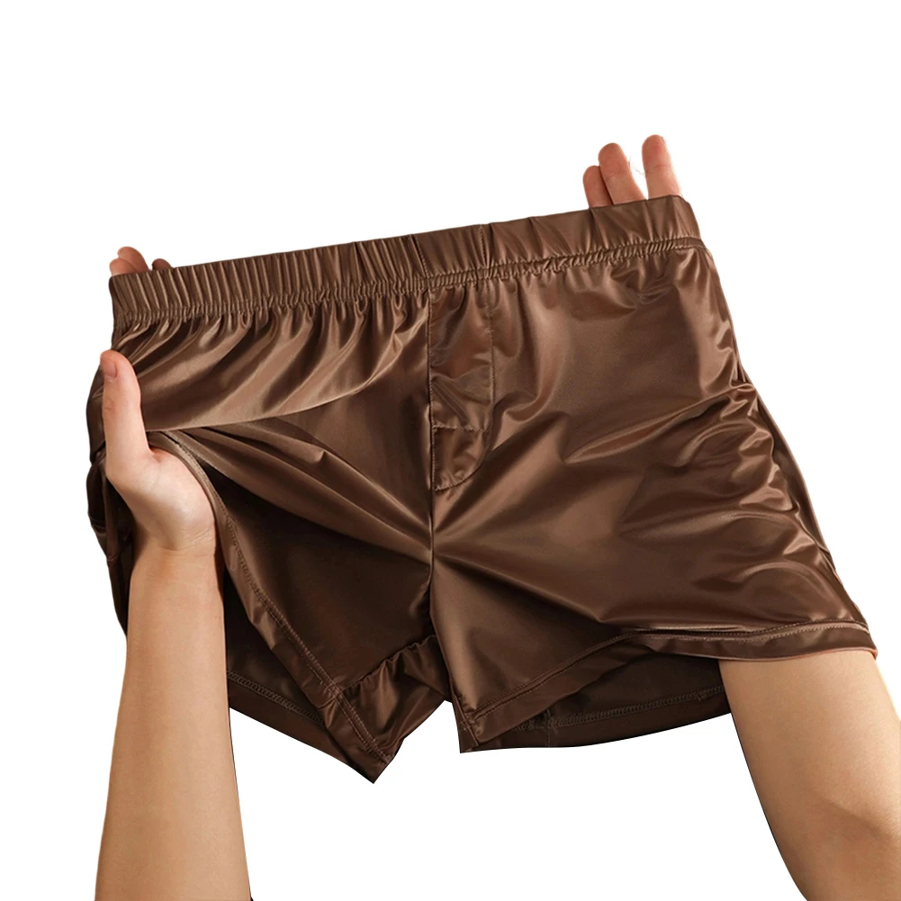 Men Satin-like Glossy Soft Boxers Trunks Ice Silk Briefs Loose Underwear For Man Homewear Calcinha Sleep Shorts Men's Underpants
Men Satin-like Glossy Soft Boxers Trunks Ice Silk Briefs Loose Underwear For Man Homewear Calcinha Sleep Shorts Men's Underpants