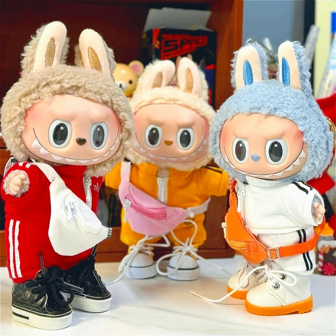 Рождественский подарок, модная спортивная одежда для 15/17 см, одежда для куклы Labubu 3,0, костюм с фуражкой, Ropa Labubu, аксессуары для одежды 
Рождественский подарок, модная спортивная одежда для 15/17 см, одежда для куклы Labubu 3,0, костюм с фуражкой, Ropa Labubu, аксессуары для одежды