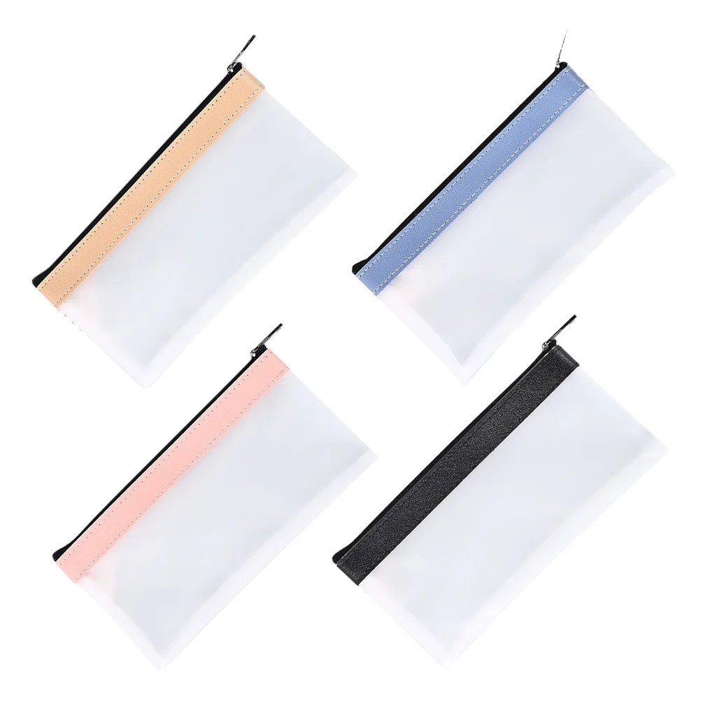 4PCS Clear PVC Pencil Case Bags Waterproof Storage Bill Case Pouch Frosted Material Practical Multifunctional
4PCS Clear PVC Pencil Case Bags Waterproof Storage Bill Case Pouch Frosted Material Practical Multifunctional