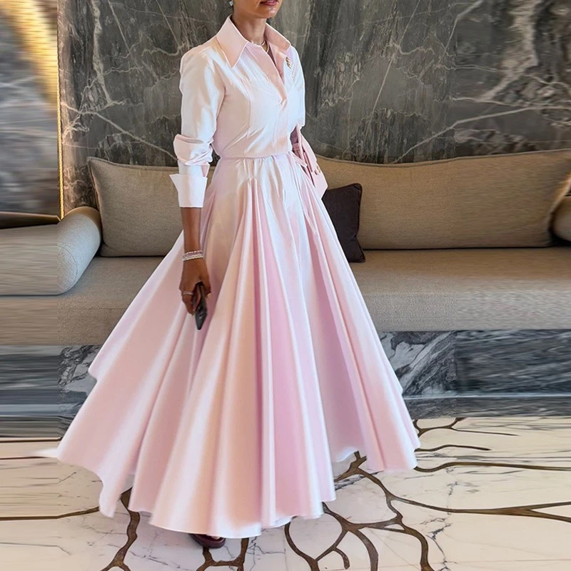 2025 Spring and Autumn Elegant Lapel Shirt Long Skirt Women's Commuter Style Two-piece Set
2025 Spring and Autumn Elegant Lapel Shirt Long Skirt Women's Commuter Style Two-piece Set
