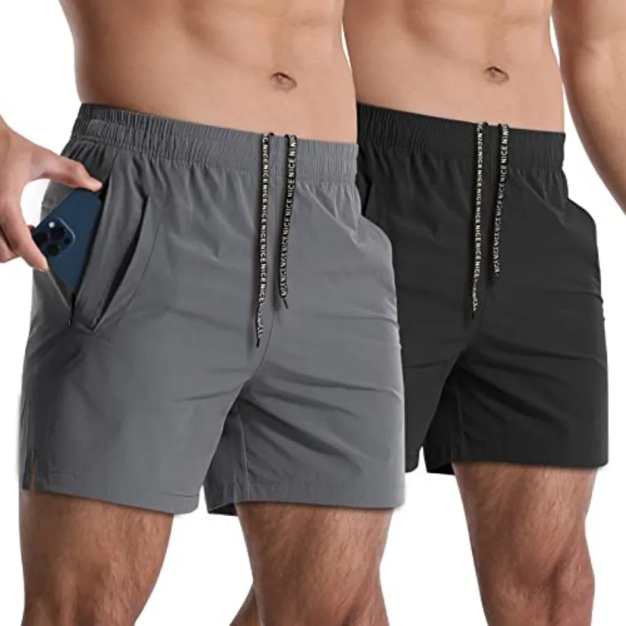 2 Pack Mens Athletic Shorts 5 Inch Quick Dry Gym Workout Shorts Men Lightweight Sports Running Shorts with Pockets
2 Pack Mens Athletic Shorts 5 Inch Quick Dry Gym Workout Shorts Men Lightweight Sports Running Shorts with Pockets