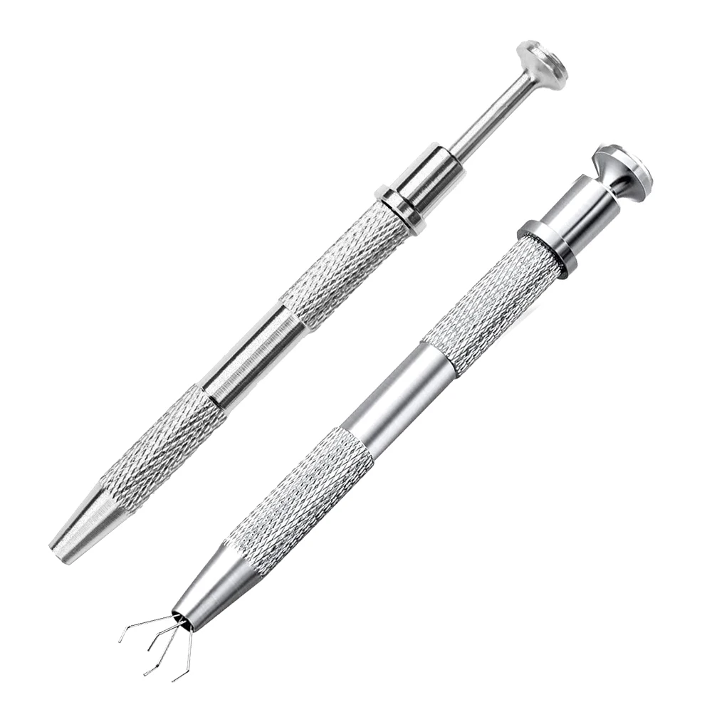 Piercing Ball Grabber Tool Pick Up with 4 Prongs Holder Diamond Claw Tweezers for Small Parts Gems Prong Jewelry Making 2030
Piercing Ball Grabber Tool Pick Up with 4 Prongs Holder Diamond Claw Tweezers for Small Parts Gems Prong Jewelry Making 2030