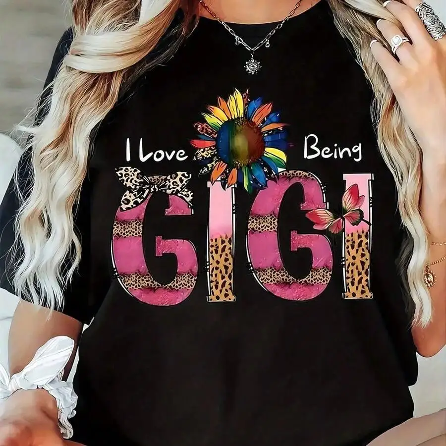 Black Loose Cotton Tee With Letter Print And Leopard Pattern For Casual Wear
Black Loose Cotton Tee With Letter Print And Leopard Pattern For Casual Wear