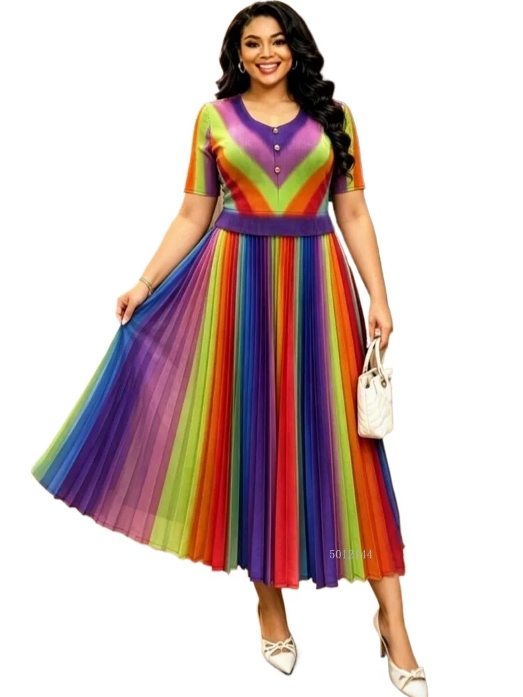 2026 African Dresses For Women Elegant Summer Short Sleeve Dashiki Pleated Maxi Dress Traditional African Clothing Fairy Dreaes
2026 African Dresses For Women Elegant Summer Short Sleeve Dashiki Pleated Maxi Dress Traditional African Clothing Fairy Dreaes