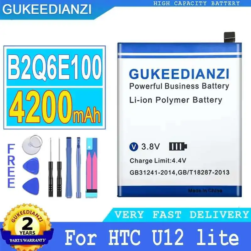 Легкий аккумулятор B2Q6E100 для мобильного телефона Htc U12 Lite U12 Lite большой емкости 4200 мАч
Легкий аккумулятор B2Q6E100 для мобильного телефона Htc U12 Lite U12 Lite большой емкости 4200 мАч