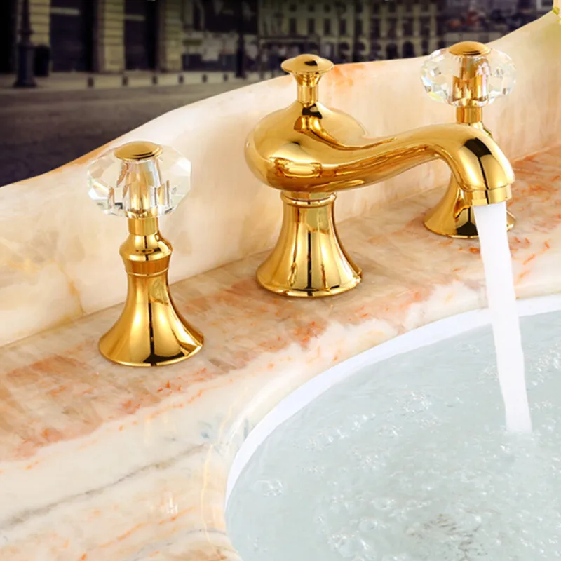 Fashion luxury solid brass construction hot and cold gold finish 8' widespread basin faucet bathroom sink tap
Fashion luxury solid brass construction hot and cold gold finish 8' widespread basin faucet bathroom sink tap
