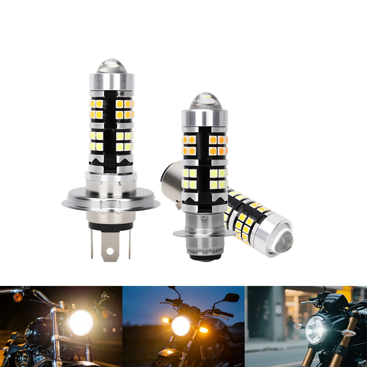 1pcs H4 BA20D H6 P15D LED Motorcycle Headlight White Yellow Hi Lo Beam DRL Driving Fog Light Universal For Scooter ATV Fog Lamp
1pcs H4 BA20D H6 P15D LED Motorcycle Headlight White Yellow Hi Lo Beam DRL Driving Fog Light Universal For Scooter ATV Fog Lamp