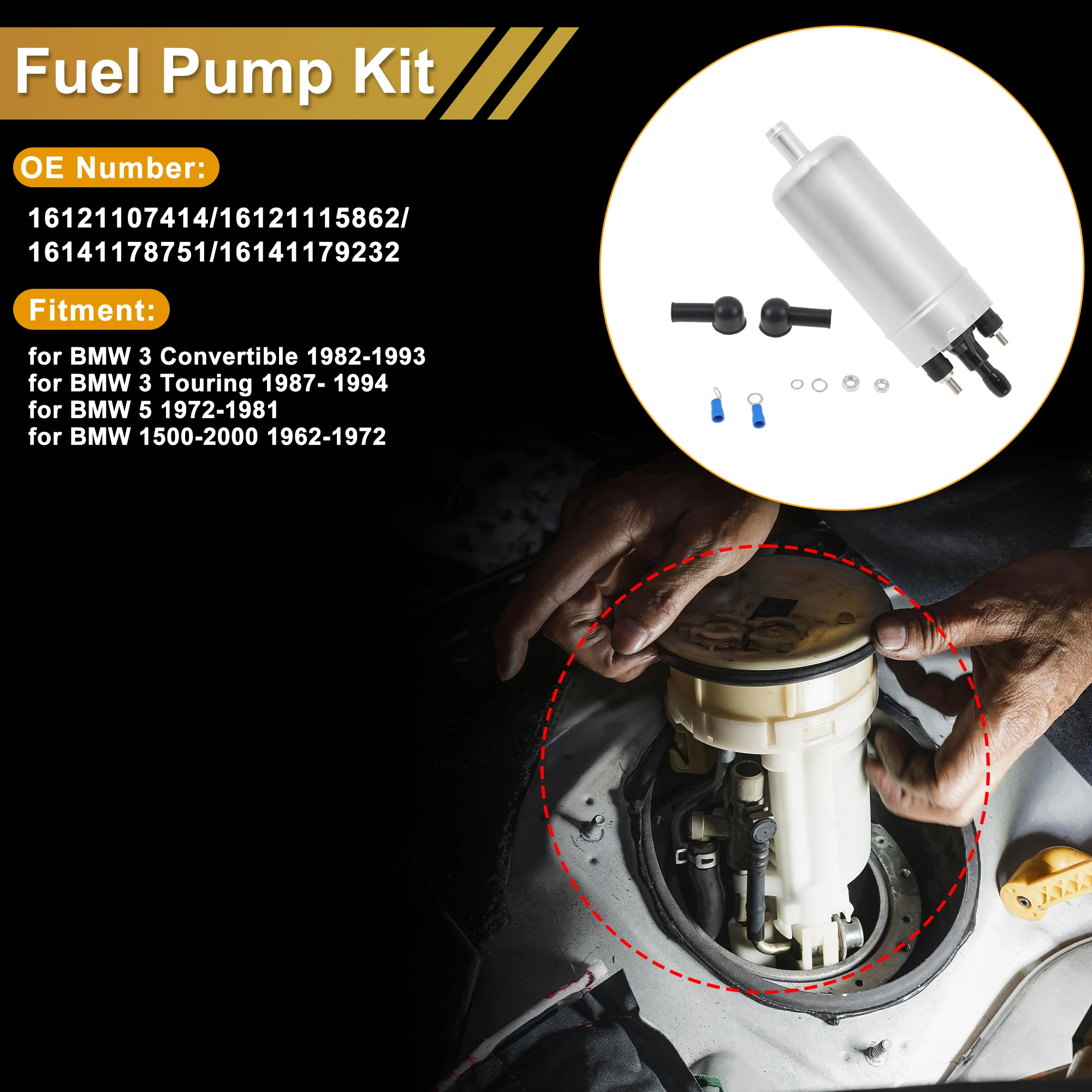 X Autohaux Fuel Pump for BMW 3 Convertible Electric Fuel Pumps Set Replaces 16121107414
X Autohaux Fuel Pump for BMW 3 Convertible Electric Fuel Pumps Set Replaces 16121107414