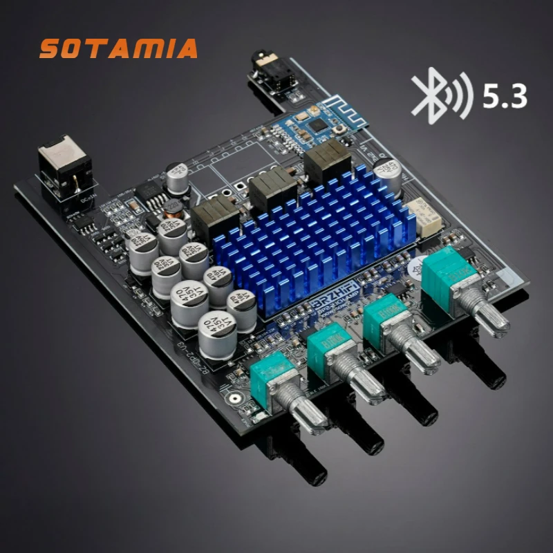 SOTAMIA 2.1 Channel Low Frequency King Power Amplifier Board High Power 100W+50W+50W Bluetooth 5.3 Stereo Audio Amplifier
SOTAMIA 2.1 Channel Low Frequency King Power Amplifier Board High Power 100W+50W+50W Bluetooth 5.3 Stereo Audio Amplifier