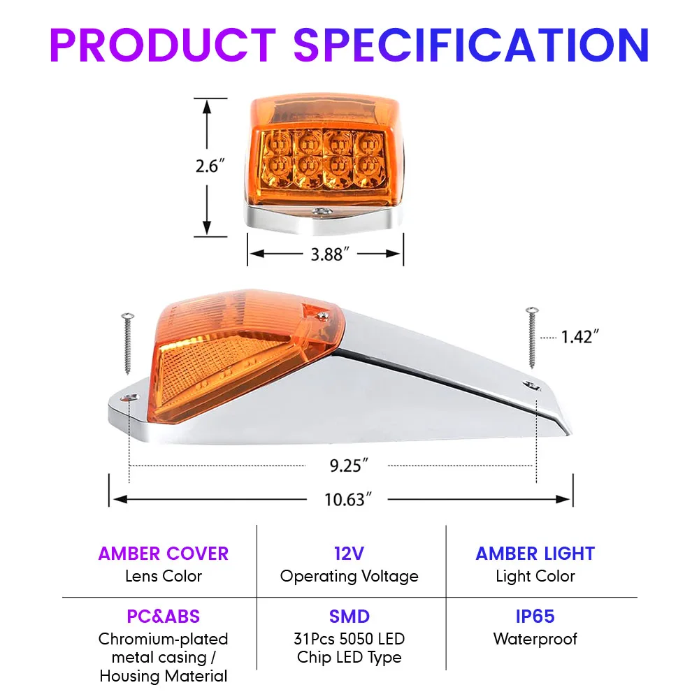 5 PCs 17LED Cab Marker Light Waterproof Top Roof Running Truck Cab Lights Warning Lamp For Trailer Lorry Heavy Duty Trucks
5 PCs 17LED Cab Marker Light Waterproof Top Roof Running Truck Cab Lights Warning Lamp For Trailer Lorry Heavy Duty Trucks