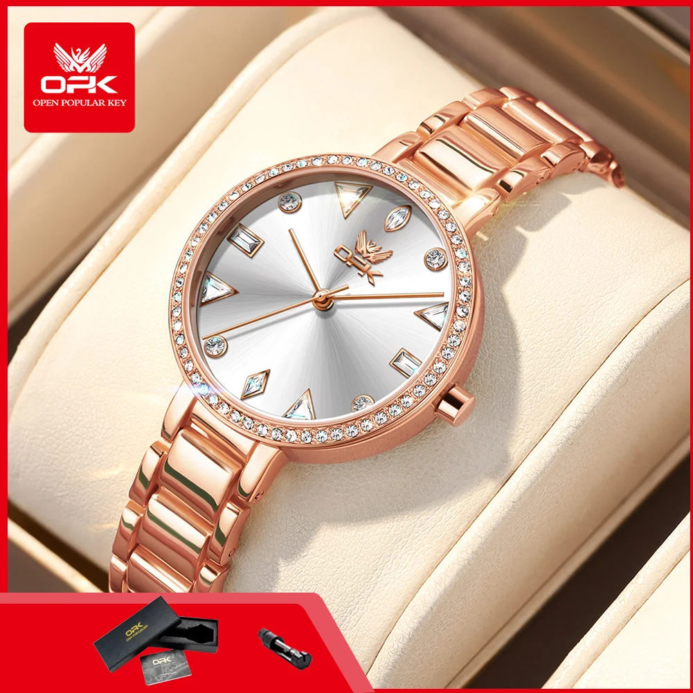 OPK 8190 Woman Watch Stainless Steel Luminous Waterproof Elegant Luxury Ladies Quartz Wrist Watches Original Watches For Women
OPK 8190 Woman Watch Stainless Steel Luminous Waterproof Elegant Luxury Ladies Quartz Wrist Watches Original Watches For Women
