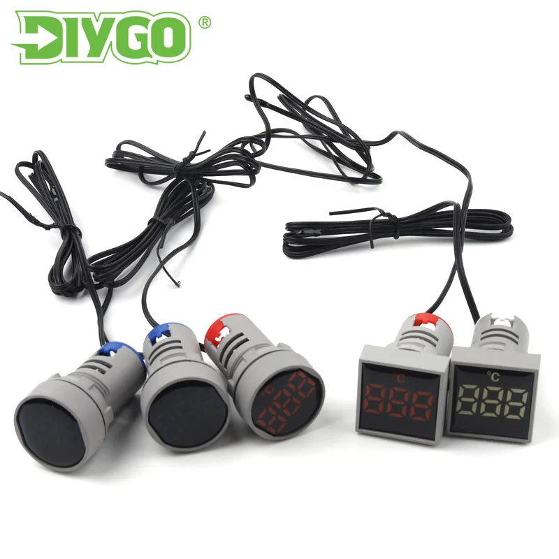 1PCS Thermometer Digital -20-199 Celsius AC 50-500V Detector Sensor 22mm Mini Round Film Temperature Meter LED Light Display
1PCS Thermometer Digital -20-199 Celsius AC 50-500V Detector Sensor 22mm Mini Round Film Temperature Meter LED Light Display