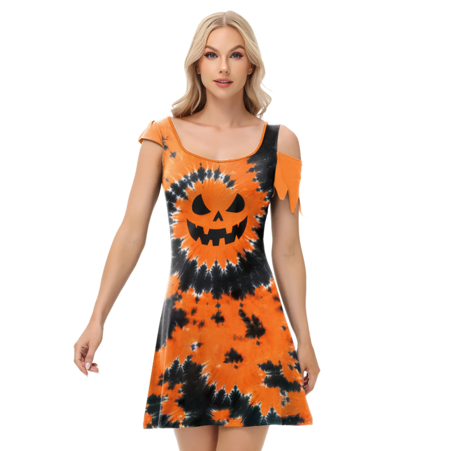 Funny Devil Pumpkin Dress Halloween Cosplay Costume Day of The Dead Robe Festival Orange Women Dress Carnival Party Outfit
Funny Devil Pumpkin Dress Halloween Cosplay Costume Day of The Dead Robe Festival Orange Women Dress Carnival Party Outfit