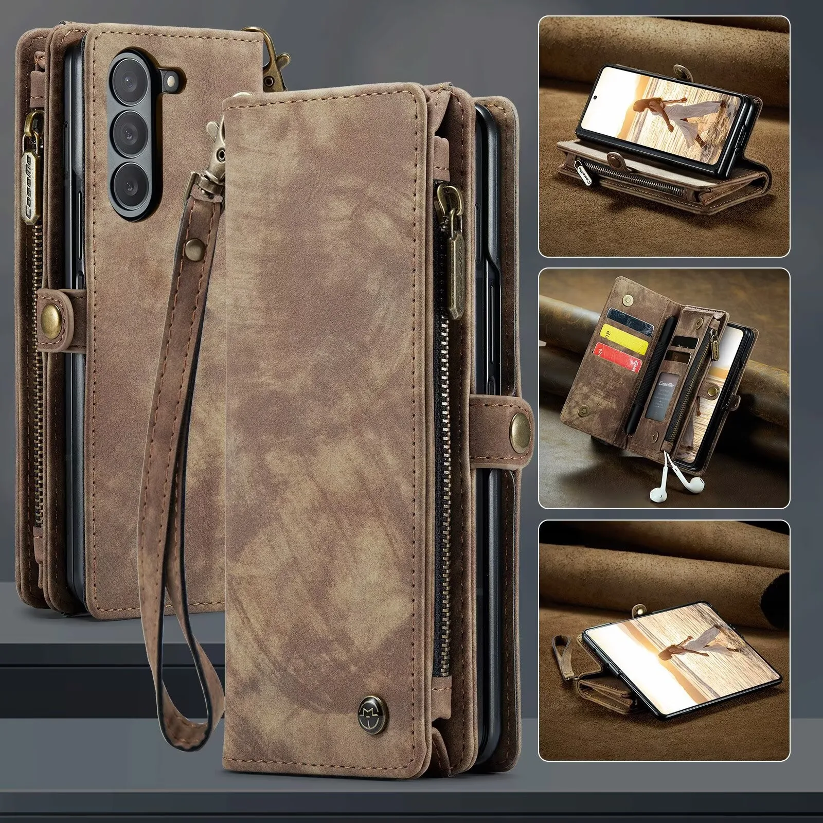Caseme-008 Multifunction Separable Magnetic Phone Case For Samsung Galaxy Z Fold 4 5 6 7 Zipper Cash Clutch Wallet Card Slot
Caseme-008 Multifunction Separable Magnetic Phone Case For Samsung Galaxy Z Fold 4 5 6 7 Zipper Cash Clutch Wallet Card Slot
