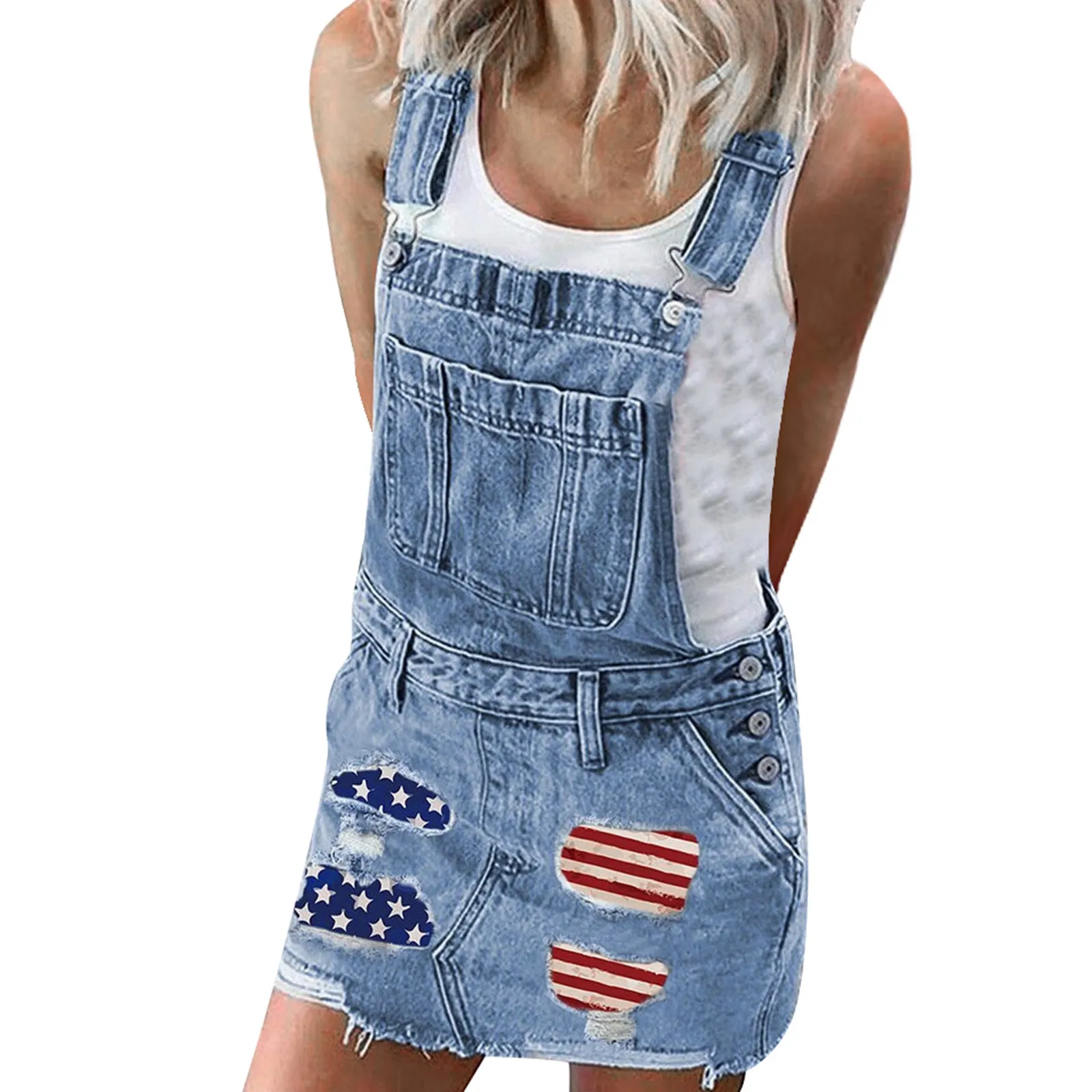 Women's Slimming Denim Overalls Skirt Adjustable Strap Midi Dress Casual & Fashionable Half Body Skirt Lace Panel Jumpsuit
Women's Slimming Denim Overalls Skirt Adjustable Strap Midi Dress Casual & Fashionable Half Body Skirt Lace Panel Jumpsuit