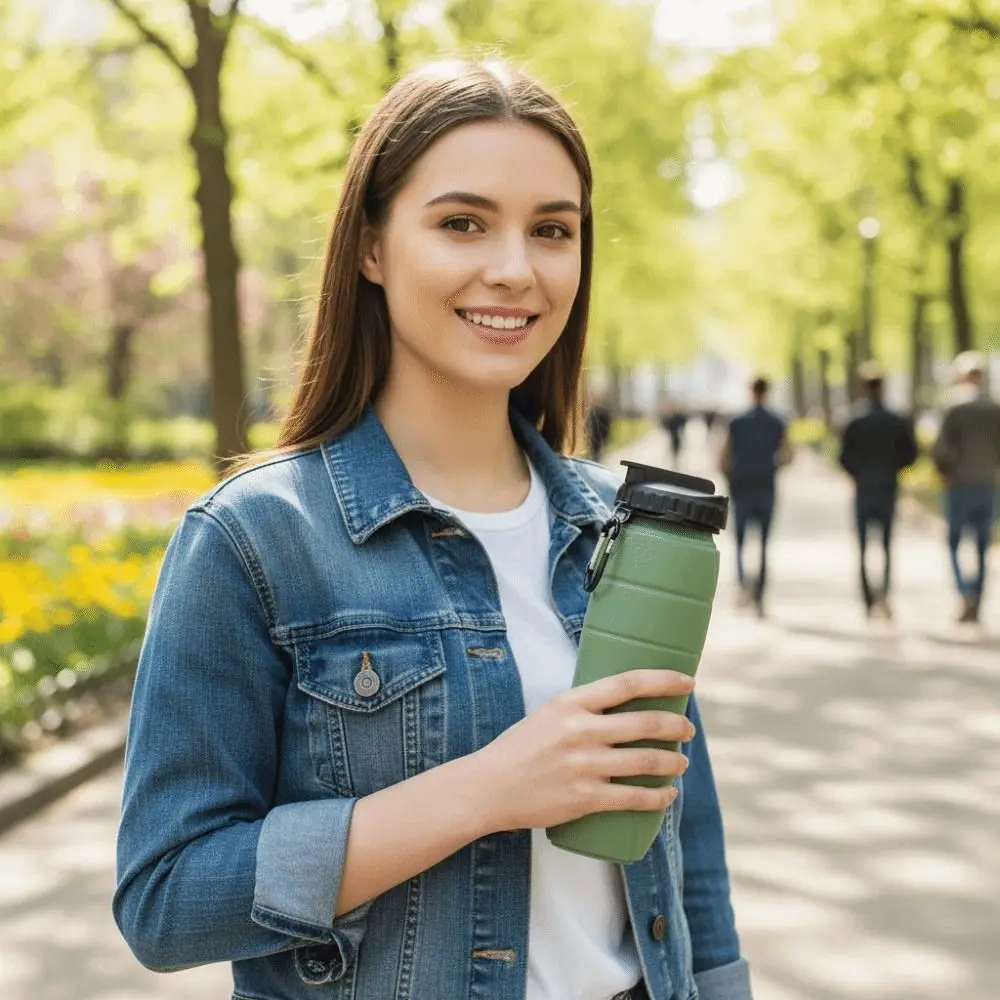 Silicone Foldable Water Bottle 650ml Large Capacity Sports Water Bottle Resistant High Temperatures Reuseable Folding Water Cup
Silicone Foldable Water Bottle 650ml Large Capacity Sports Water Bottle Resistant High Temperatures Reuseable Folding Water Cup