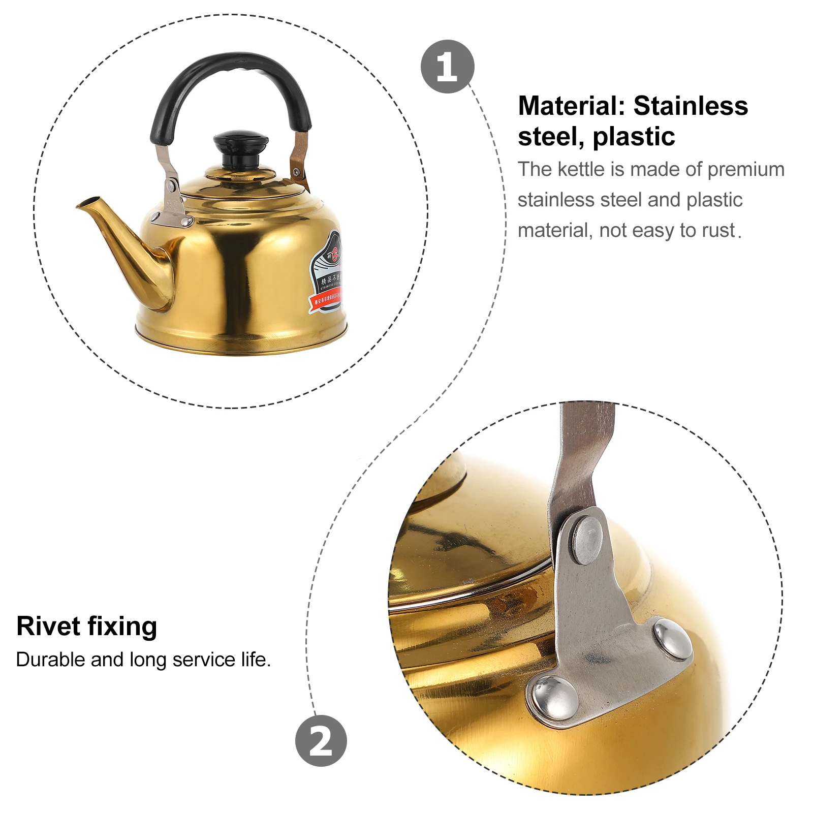 1 pc Stainless Steel Kettle for Stove Top Safe Teapot Large Capacity Lightweight Anti Scald Handle Pot
1 pc Stainless Steel Kettle for Stove Top Safe Teapot Large Capacity Lightweight Anti Scald Handle Pot