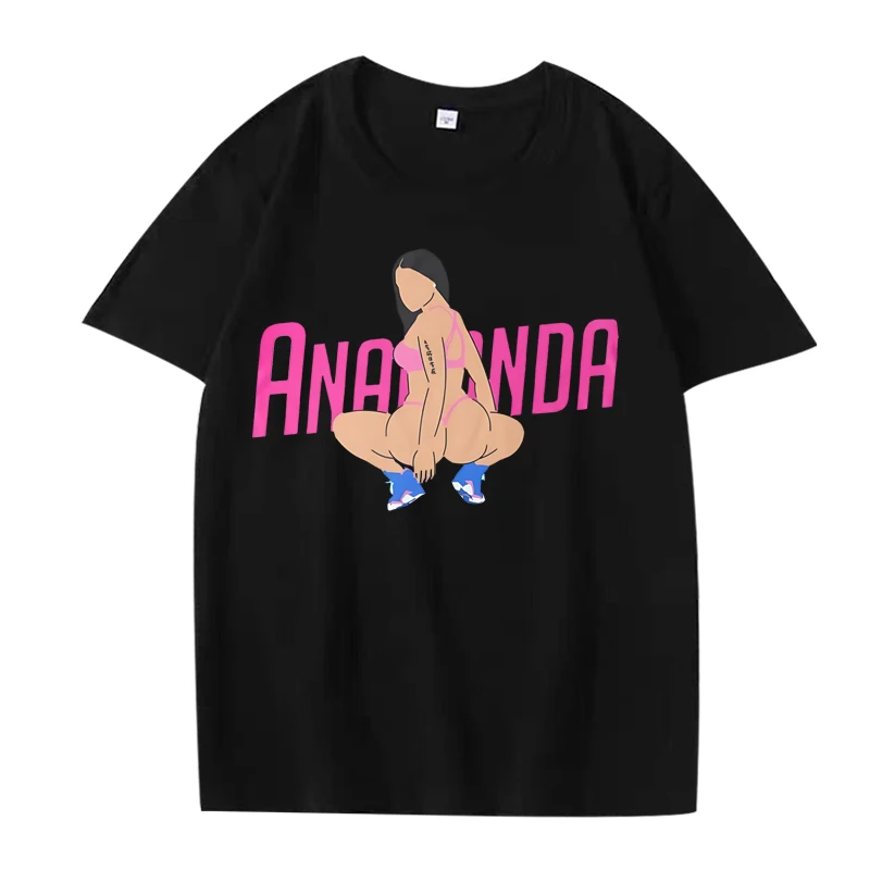 Anaconda Nicki Minaj (With Title) Classic T Shirt Men 's women Oversized 100% Cotton cool short sleeve Summer print Unisex tops
Anaconda Nicki Minaj (With Title) Classic T Shirt Men 's women Oversized 100% Cotton cool short sleeve Summer print Unisex tops