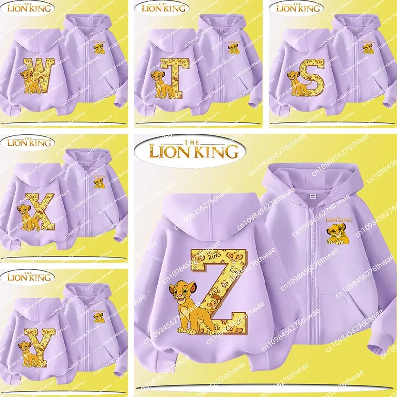 The Lion King Alphabet A-Z Children's Zippered Hooded Coat for Spring and Autumn, Cartoon Print, Boys' and Girls' Casual Shirt
The Lion King Alphabet A-Z Children's Zippered Hooded Coat for Spring and Autumn, Cartoon Print, Boys' and Girls' Casual Shirt