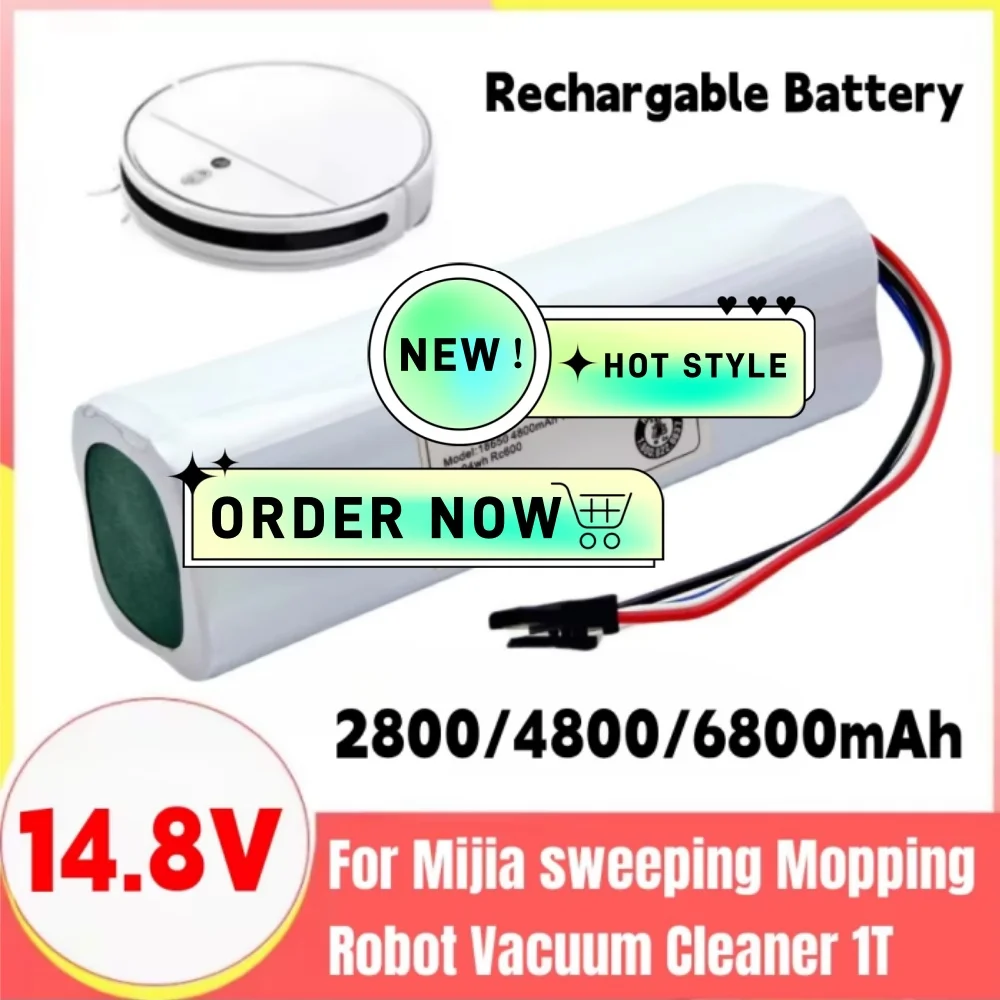 14.8V 6800mAh Replacement Battery for Xiaomi Mijia Mi Sweeping Mopping Robot Vacuum Cleaner X10+PLUS B101CN OMNI 1S
14.8V 6800mAh Replacement Battery for Xiaomi Mijia Mi Sweeping Mopping Robot Vacuum Cleaner X10+PLUS B101CN OMNI 1S