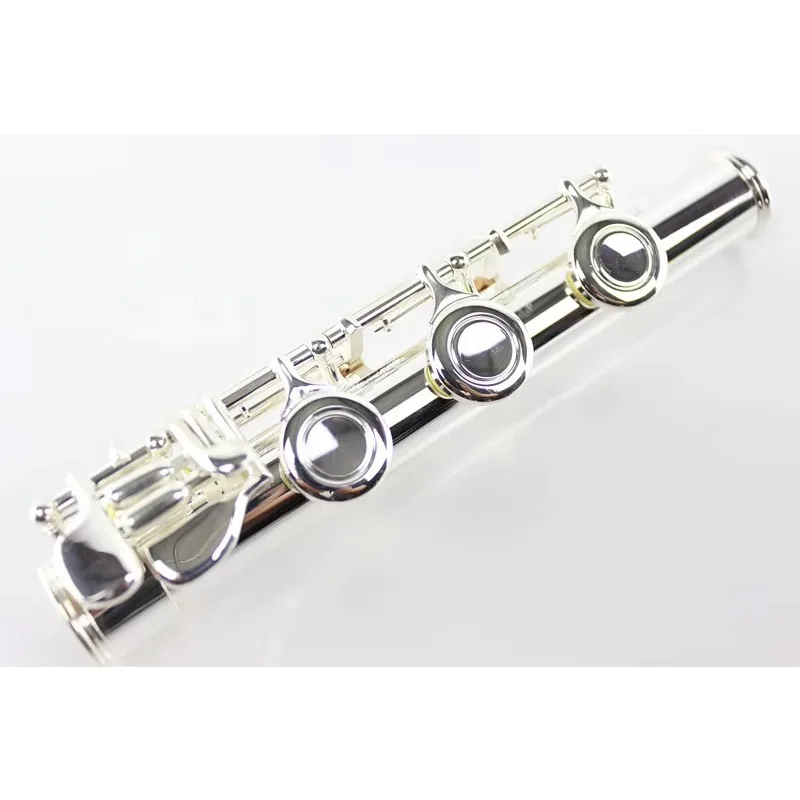 Hooqu Professional Exquisite Cupronickel Silver Flute 17 Hole C Key White Copper B Tail E Key Silver Flute Set
Hooqu Professional Exquisite Cupronickel Silver Flute 17 Hole C Key White Copper B Tail E Key Silver Flute Set