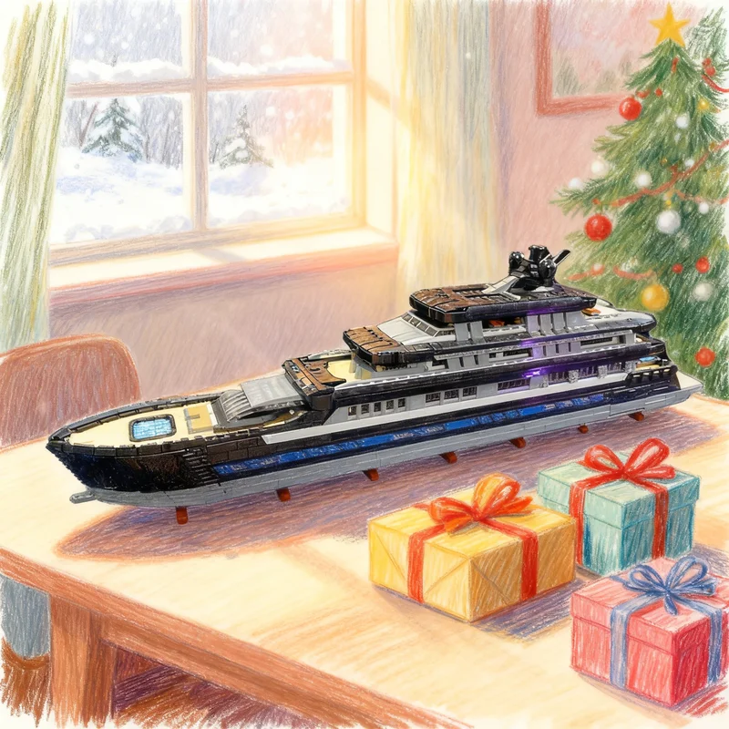 16185pcs MOC Large Luxury Yacht Mini Fig Scale Boat Model Building Blocks Creative Display Gift Collectible Decor Kids Premium
16185pcs MOC Large Luxury Yacht Mini Fig Scale Boat Model Building Blocks Creative Display Gift Collectible Decor Kids Premium