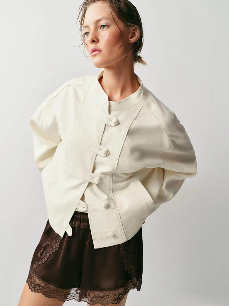 Elegant Style Women's Jacket Outerwear New Summer Collection Lace Patchwork Shorts Long Sleeve Button Closure Other Material ...
Elegant Style Women's Jacket Outerwear New Summer Collection Lace Patchwork Shorts Long Sleeve Button Closure Other Material ...