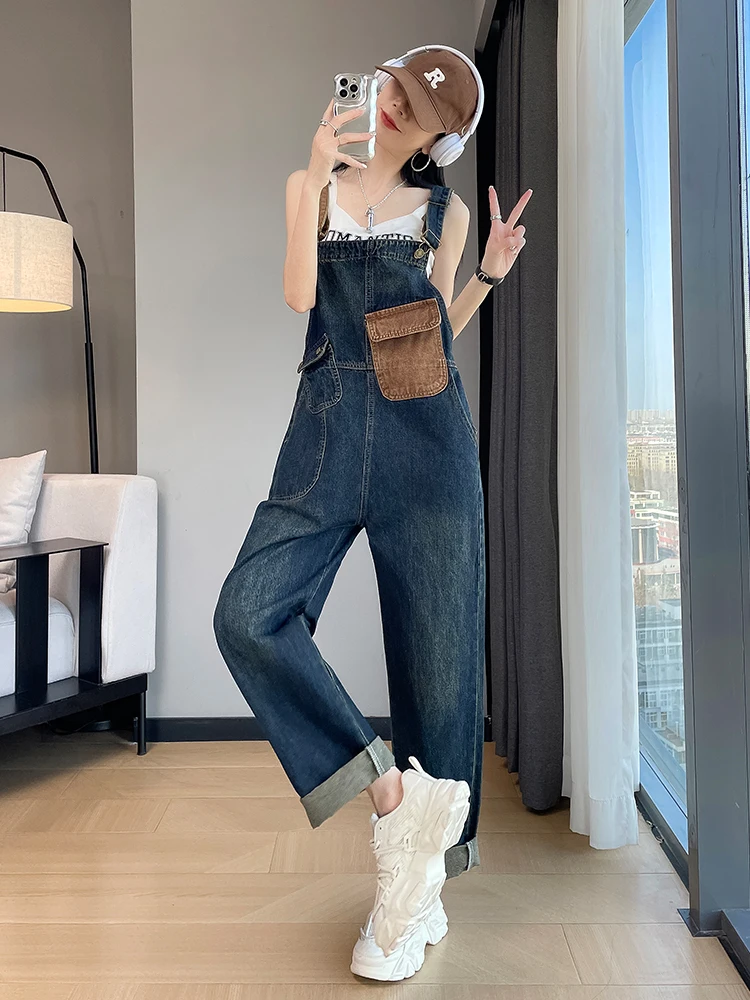 Anti-Aging High Waist Casual Loose Denim Overalls Women's Spring Autumn New Style Harlan Slimming Korean Version One-Piece Pants
Anti-Aging High Waist Casual Loose Denim Overalls Women's Spring Autumn New Style Harlan Slimming Korean Version One-Piece Pants