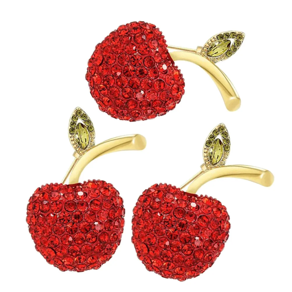 3Pcs Small Apple Brooch Rhinestone Sparkling Lapel Pin for Dress Scarf Coat Business Wedding Wear Versatile Fashion Jewelry
3Pcs Small Apple Brooch Rhinestone Sparkling Lapel Pin for Dress Scarf Coat Business Wedding Wear Versatile Fashion Jewelry