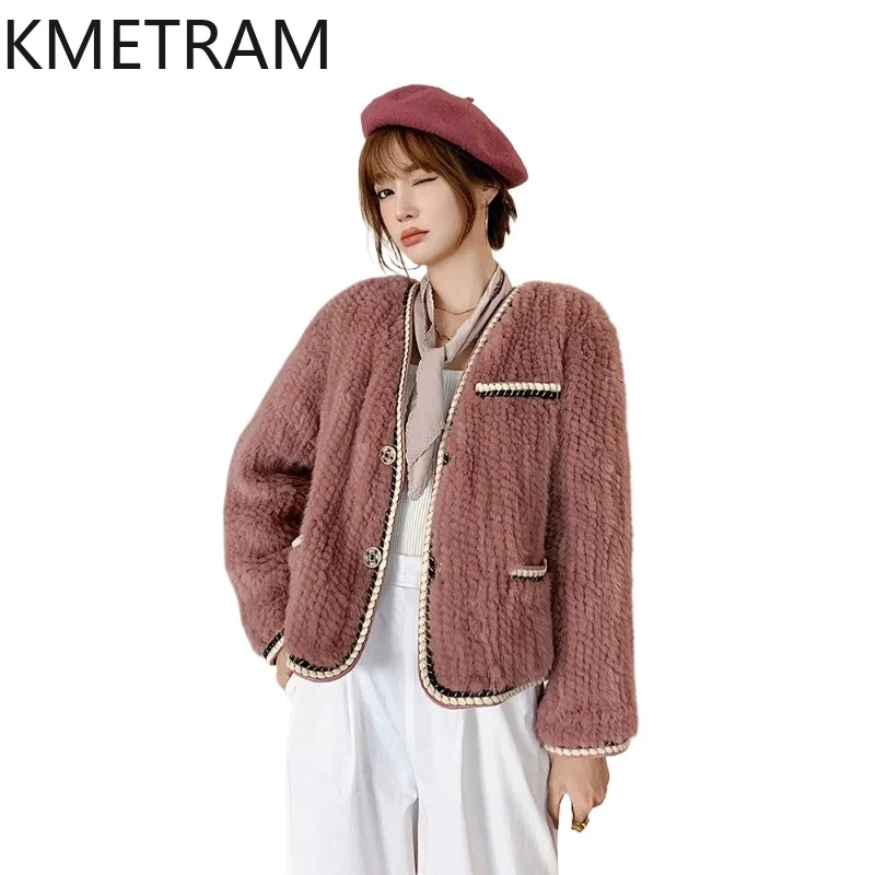 KMETRAM Women's Natural Mink Fur Coats Luxury V-Neck Short Fur Jacket Premium Winter Real Fur Coat Woman Clothing 2026 casaco
KMETRAM Women's Natural Mink Fur Coats Luxury V-Neck Short Fur Jacket Premium Winter Real Fur Coat Woman Clothing 2026 casaco