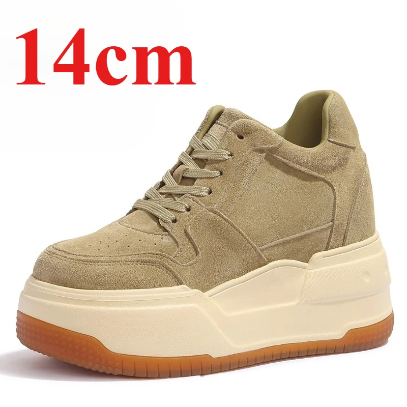 British Style Ultra-high Height Increasing Shoes Women's 14cm Increased Design Casual Shoes Genuine Leather Brown Elevated Shoes
British Style Ultra-high Height Increasing Shoes Women's 14cm Increased Design Casual Shoes Genuine Leather Brown Elevated Shoes