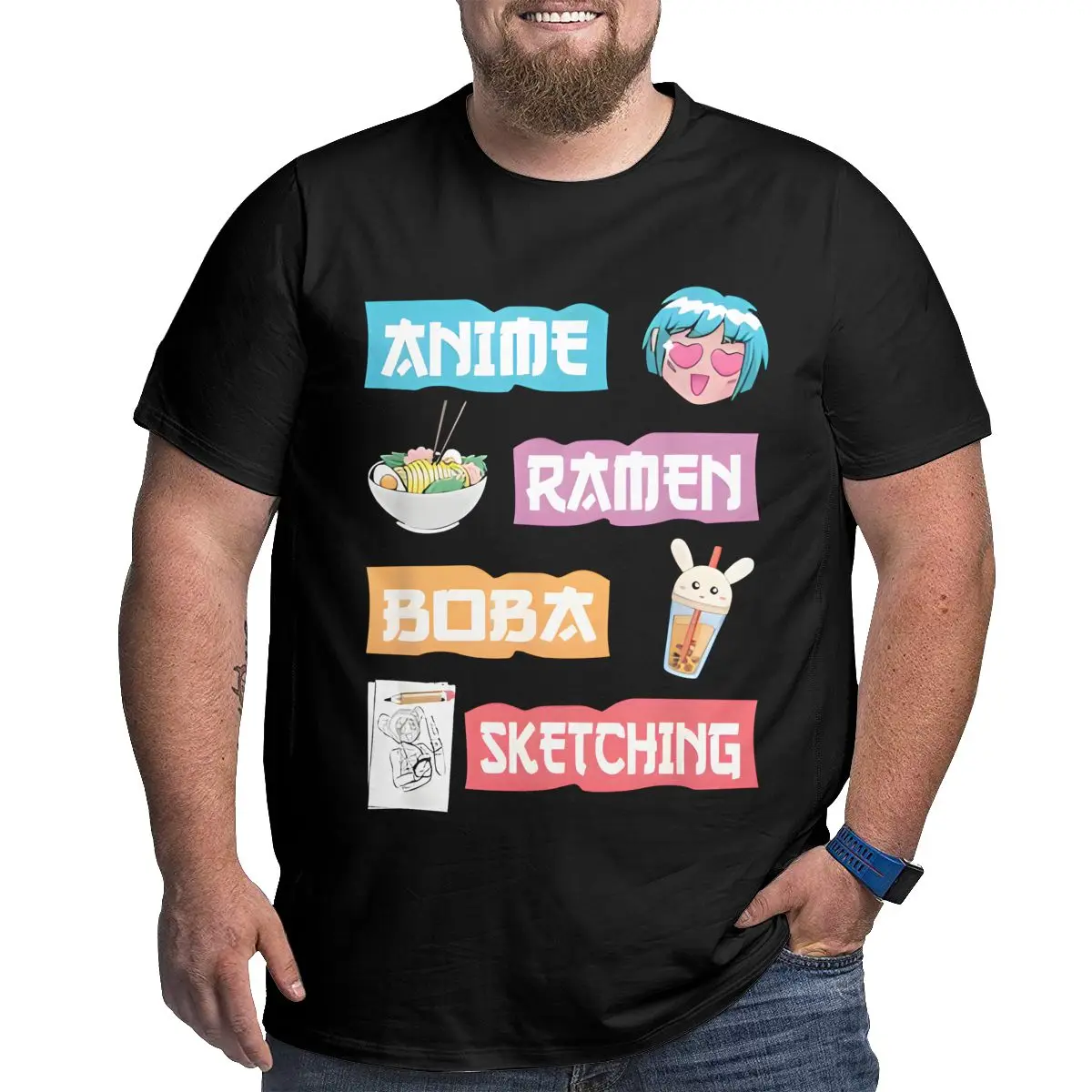 Fashion Anime Design Plus Size T Shirts for Big and Tall Man Cotton Short Sleeve Oversized Top Tees 1X-6X Men's Tops Clothing
Fashion Anime Design Plus Size T Shirts for Big and Tall Man Cotton Short Sleeve Oversized Top Tees 1X-6X Men's Tops Clothing