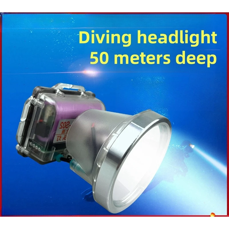 Ultrasonic Waterproof Strong Light Rechargeable Night Diving Ultra-Bright Professional Underwater Deep-diving Headlamp
Ultrasonic Waterproof Strong Light Rechargeable Night Diving Ultra-Bright Professional Underwater Deep-diving Headlamp