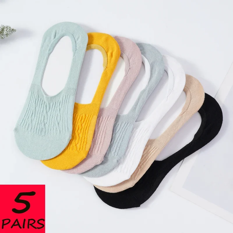 5 пар женских невидимых мягких носков-лодочек, летние женские хлопковые удобные однотонные силиконовые тапочки, носки-лодочки до щиколотки 
5 пар женских невидимых мягких носков-лодочек, летние женские хлопковые удобные однотонные силиконовые тапочки, носки-лодочки до щиколотки