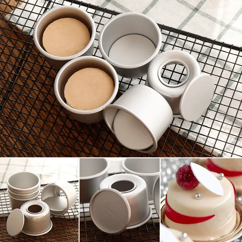 2inch Round Mini Cake Mold Aluminum Alloy Cupcake Pan Removable Bottom Pudding Mold DIY Baking Mold For Cakes Baking Tools
2inch Round Mini Cake Mold Aluminum Alloy Cupcake Pan Removable Bottom Pudding Mold DIY Baking Mold For Cakes Baking Tools