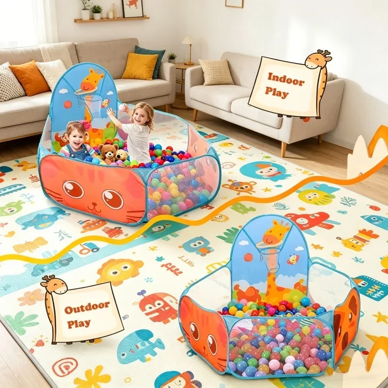 Ball Pit Play Tent With Basket Foldable Children Ball Pool Tent Indoor Outdoor Sports Toy Kids Educational Holiday Gift Supplies
Ball Pit Play Tent With Basket Foldable Children Ball Pool Tent Indoor Outdoor Sports Toy Kids Educational Holiday Gift Supplies